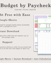 Ultimate Budget by Paycheck - Google Sheets