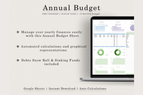 Annual Budget Tracker - Google Sheets