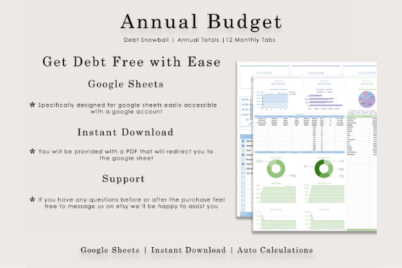 Annual Budget Tracker - Google Sheets