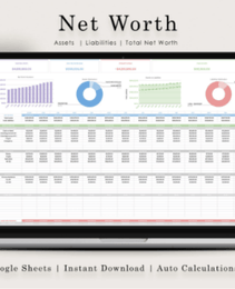 Net Worth Calculator Google Sheets Tracker