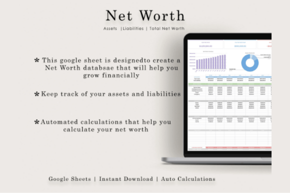 Net Worth Calculator Google Sheets Tracker