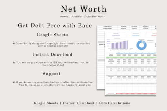 Net Worth Calculator Google Sheets Tracker