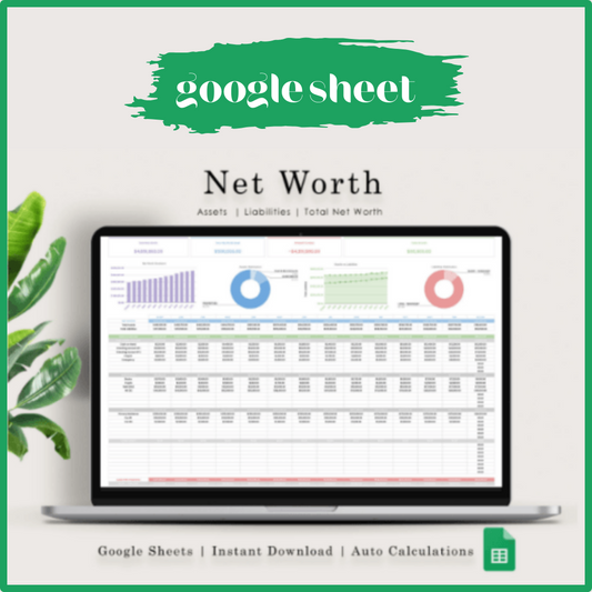 Net Worth Calculator Google Sheets Tracker