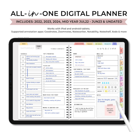 ALL-IN-ONE DIGITAL PLANNER BUNDLE