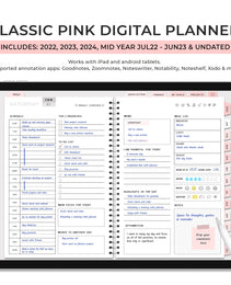 CLASSIC PINK DIGITAL PLANNER