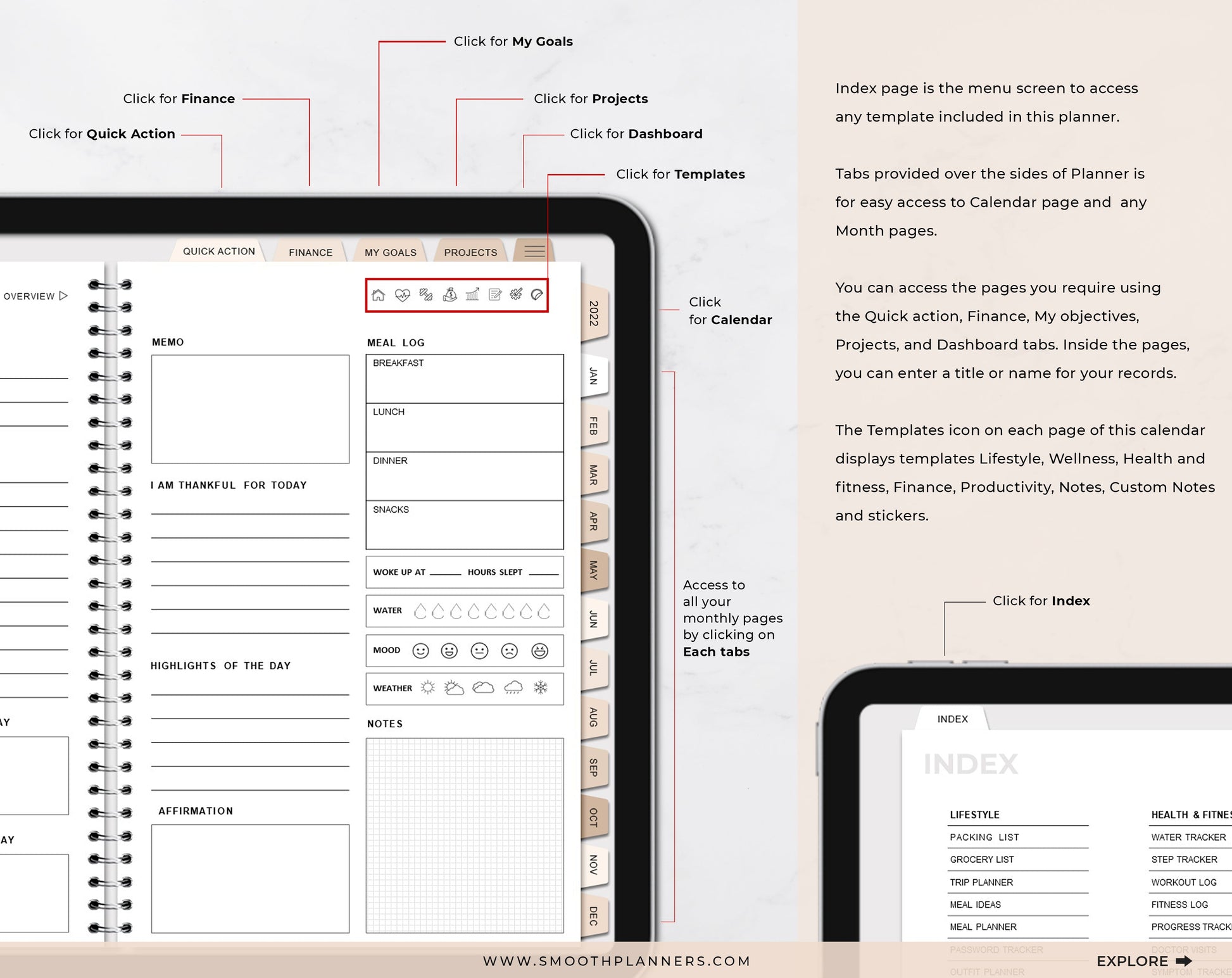 MODERN BOHO DIGITAL PLANNER