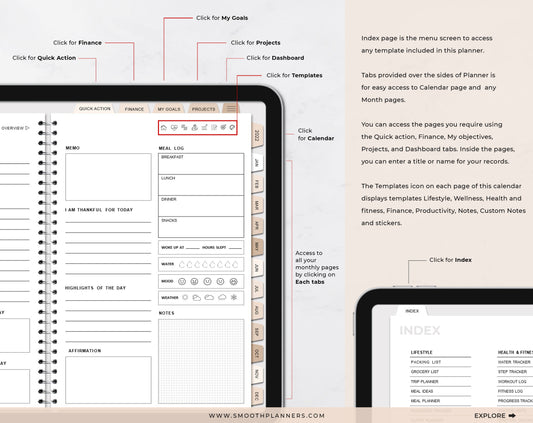 MODERN BOHO DIGITAL PLANNER