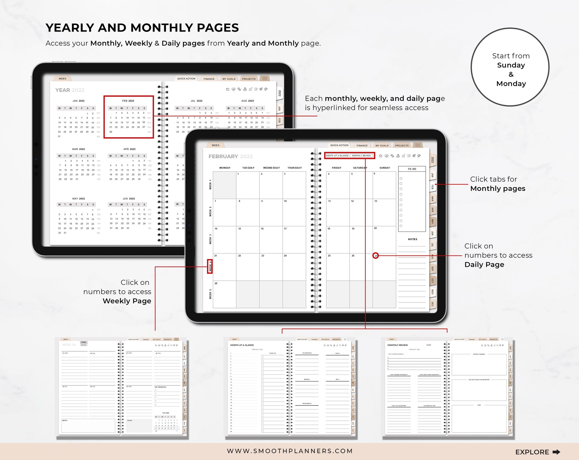 MODERN BOHO DIGITAL PLANNER