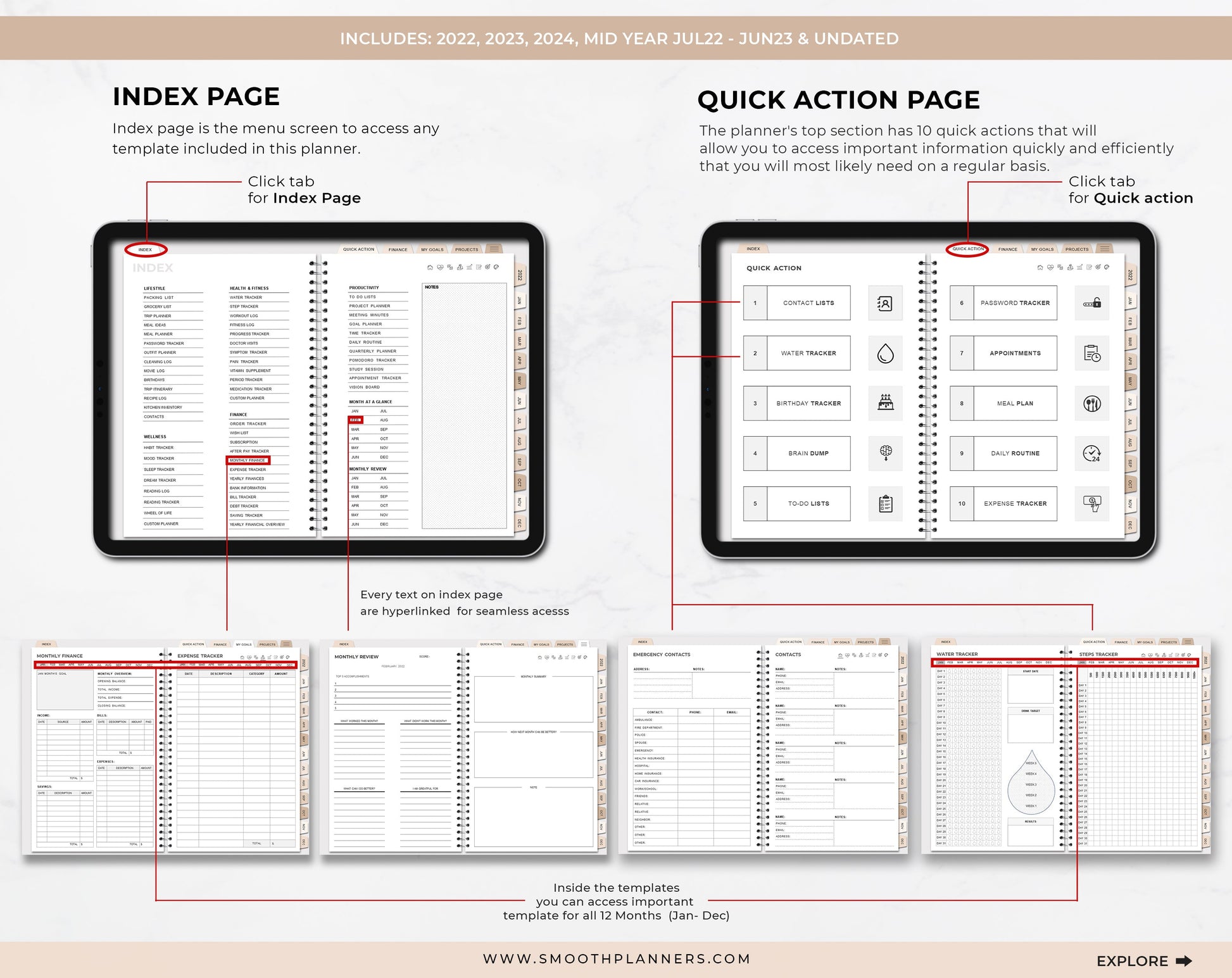 MODERN BOHO DIGITAL PLANNER