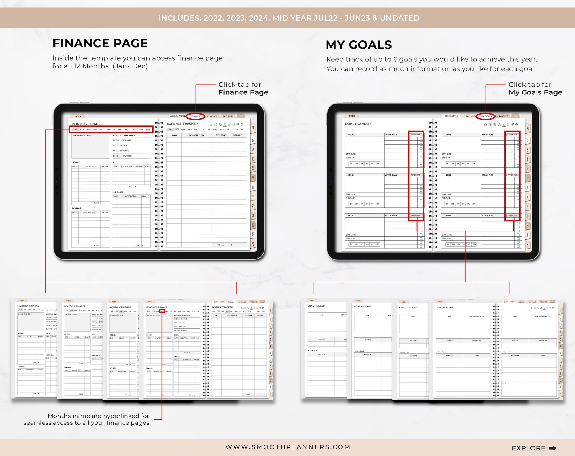 MODERN BOHO DIGITAL PLANNER