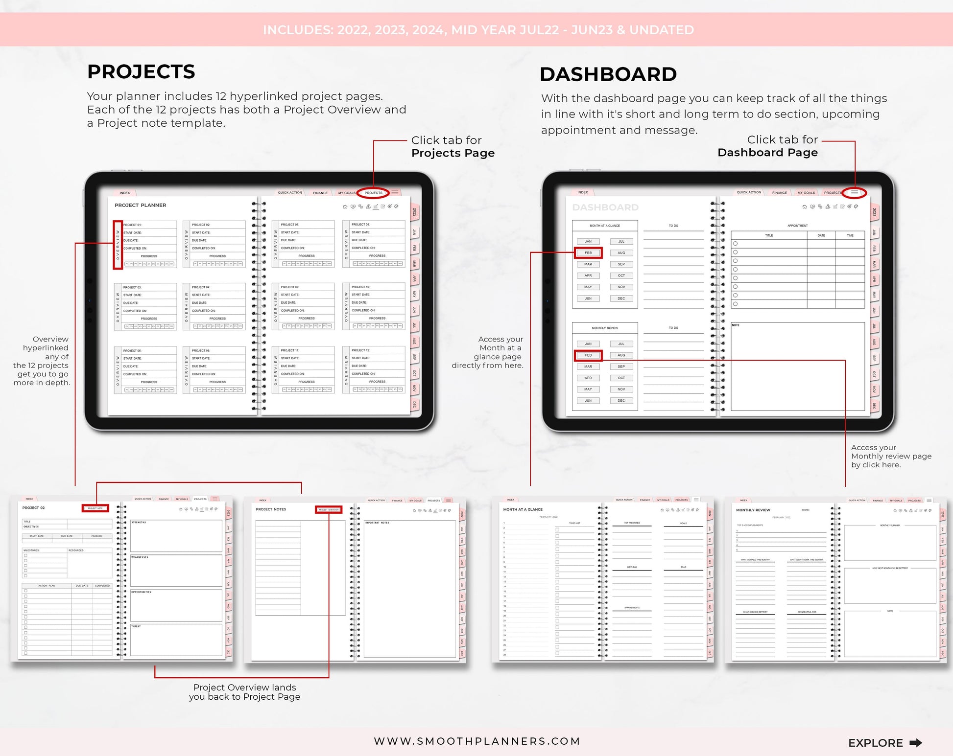 CLASSIC PINK DIGITAL PLANNER