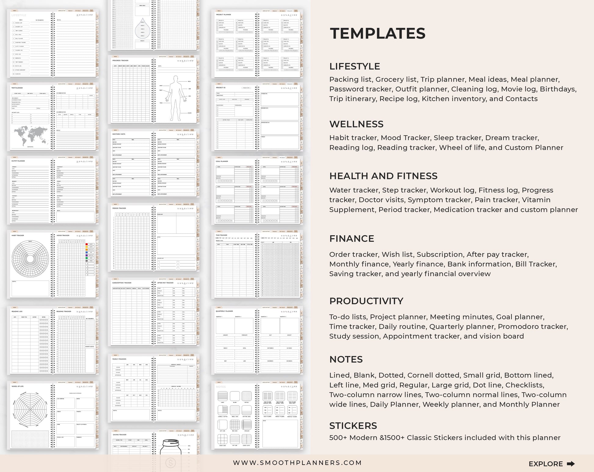 MODERN BOHO DIGITAL PLANNER